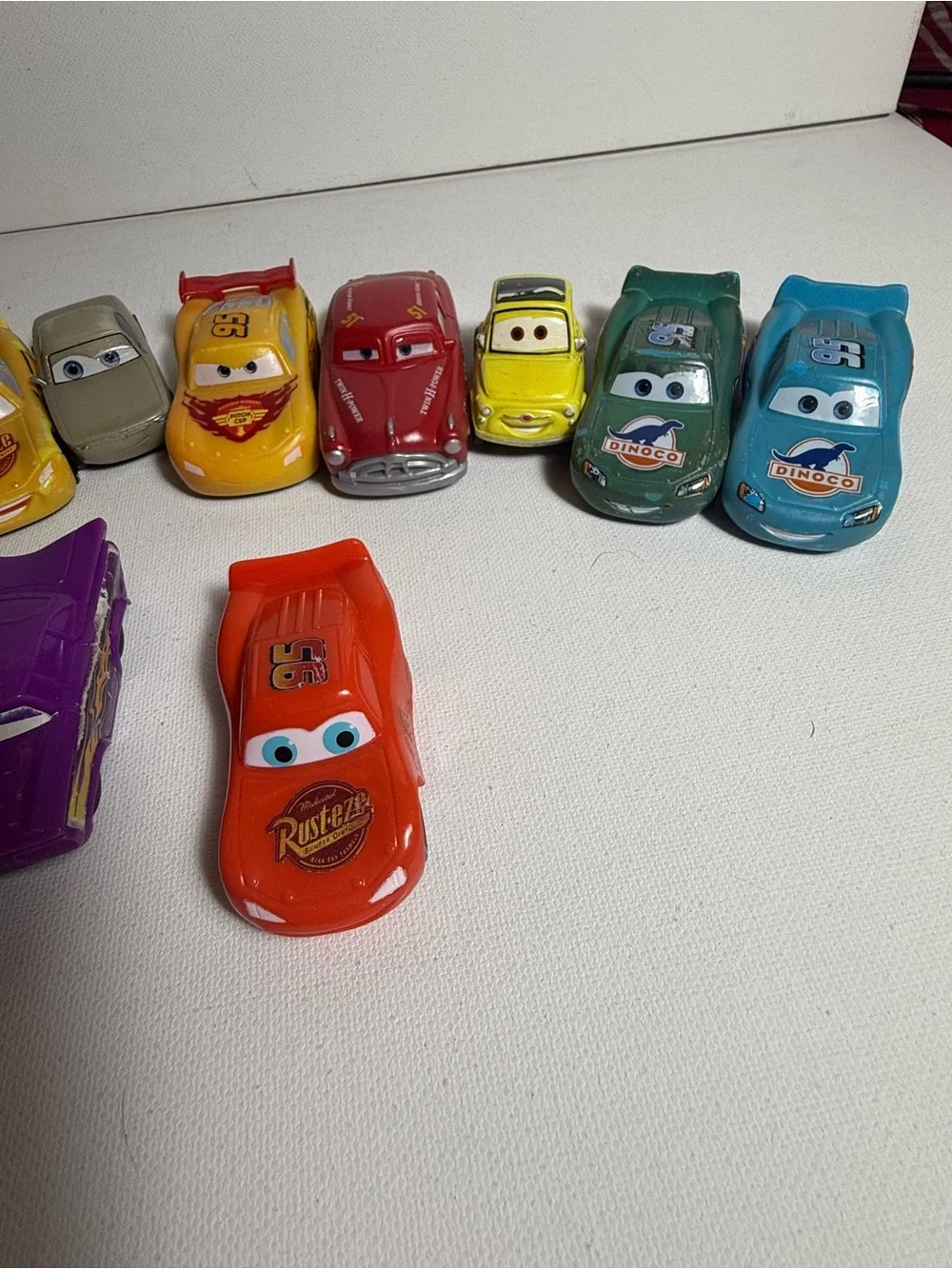 Assorted Vintage Cars Toy Lot - Lightning McQueen and Others